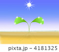 若葉　太陽　青空　イラスト
