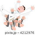 新郎胴上げ