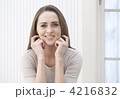 笑顔の女性(欧米人)