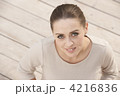 笑顔の女性(欧米人)
