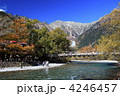 上高地の秋　梓川と河童橋