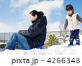 雪景色と子供