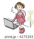 パソコンをする女性001