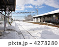 大雪の駅