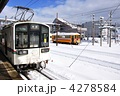 雪の近江鉄道彦根駅