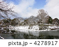 彦根城外濠・雪景色