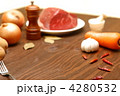  合成用背景(肉と野菜)