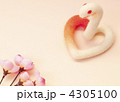 羊毛ヘビと桃の花(横) 羊毛ヘビと桃の花(横)