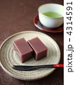 緑茶とともにいただく水羊羹