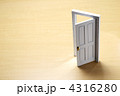 白いミニチュアの扉