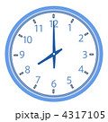 時計　8時