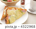 ピザトーストのアップ