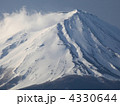 雲巻き上がる富士山
