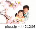 お花見イメージ　男の子女の子