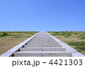 青空と土手の階段