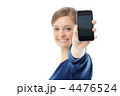 iPhone4と女性（フランス人）