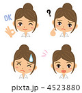 女性の表情（4種類）