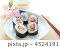 海鮮巻と緑茶