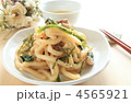 小松菜と豚肉の焼きうどん 