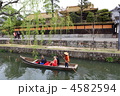 倉敷　有隣荘前を往く舟