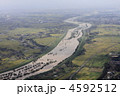 増水した利根川
