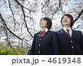 男女高校生のポートレート