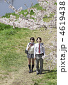通学途中の男女高校生