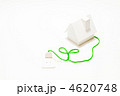 白い家の模型