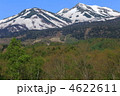 乗鞍高原より新緑と残雪の乗鞍岳