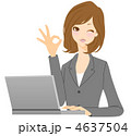 ビジネスウーマン　ＰＣ　ＯＫ