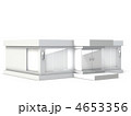 洋品店のミニチュア模型を表す3DCGイラスト