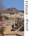 山梨県　大月　岩殿山　桜