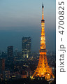 夕方の東京タワーと六本木ヒルズ