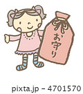 女の子とお守り
