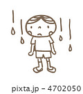 雨降りと子供
