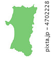 秋田県の地図