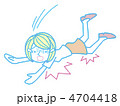 こける女性