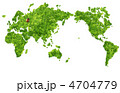 葉っぱの世界地図とてんとう虫