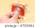 節約イメージ。お財布とコイン。