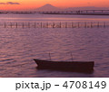 千葉県袖ヶ浦市からの黄昏富士