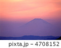 千葉県富津市からの夕暮れ富士