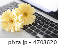 花とパソコン