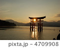 宮島　夕焼け