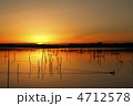 朝日昇る印旛沼