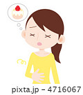 女性 上半身 空腹