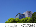 ビルと木々