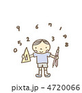 男の子と学用品