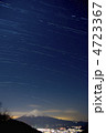 富士山と星景 富士山と星景