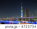 東京ホタルと東京スカイツリー夜景 東京ホタルと東京スカイツリー夜景