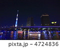 東京スカイツリーと隅田川LEDホタルイメージ